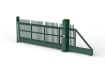 Moss Green PaliFence® SR1 (A1) LPS 1175 W Palisade Automatic Cantilever Gate