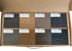 The Bambura Wood Composite Decking Samples Box Showing all of the available samples 