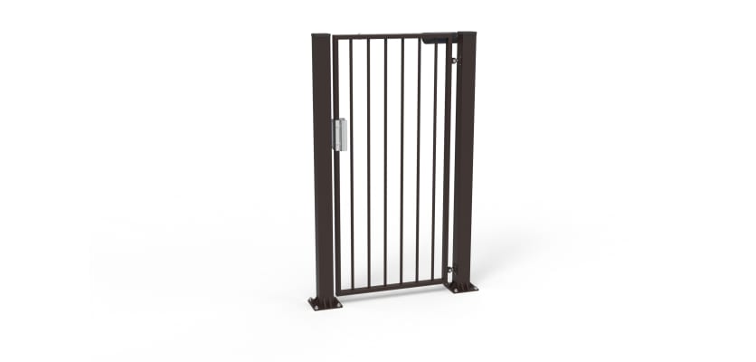 Dark Brown vertical bar pedestrian gate