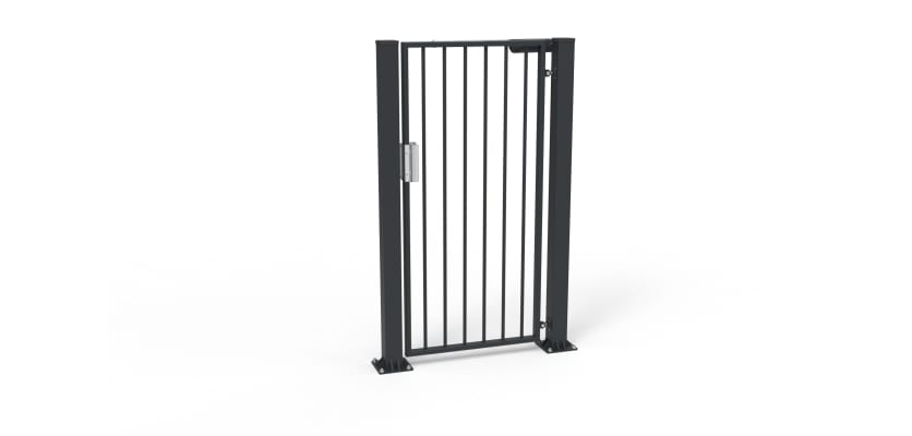 Anthracite Grey vertical bar pedestrian gate
