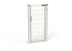 Traffic White twin mesh pedestrian gate