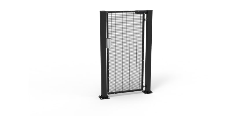 Black 358 Mesh Pedestrian Gate