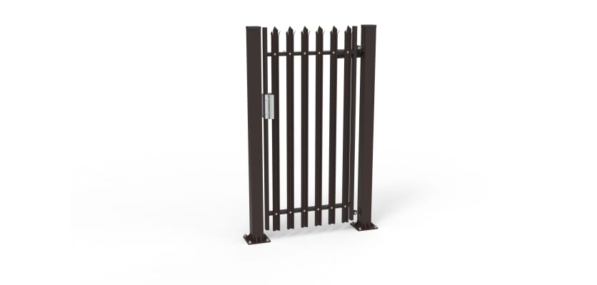 Dark Brown Palisade Pedestrian Gate
