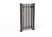 Dark Brown Palisade Pedestrian Gate