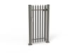 Stone Grey Palisade Pedestrian Gate