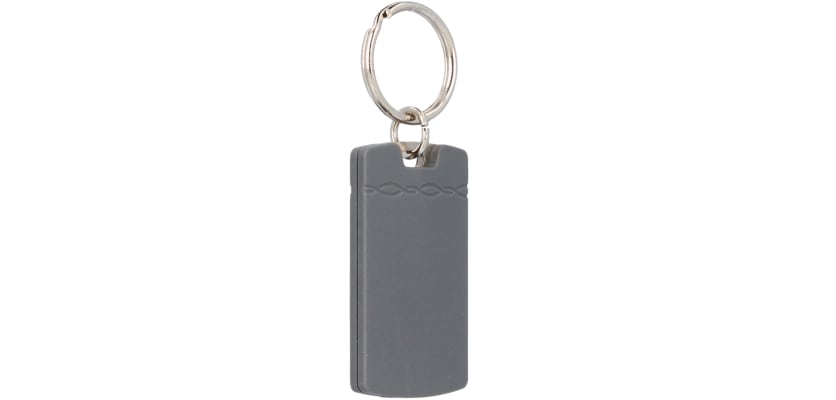 Side View of Grey Proximity Fob With Keyring