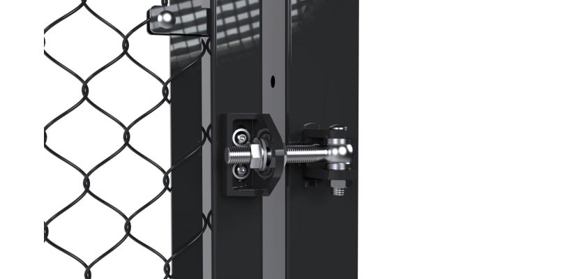 Black Locinox Bolt On HD-4D Adjustable Hinges
