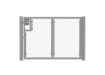 Galvanised 1.5m High Chain Link Single Leaf Gate Kit with additional vertical support