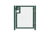 Green 1.5m High Chain Link Single Leaf Gate Kit
