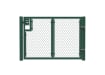 Green 1.5m High Chain Link Single Leaf Gate Kit with additional vertical support