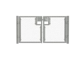 1.5m High Diamor™ Chain Link Double Leaf Gate Kit