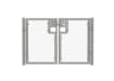 Galvanised 1.5m High Chain Link Double Leaf Gate Kit