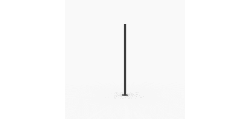 Bolt down black railing post