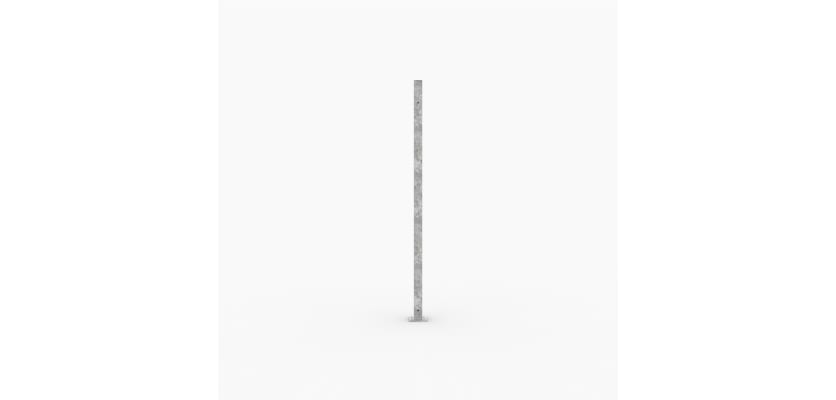 Bolt down galvanised railing post