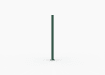 Bolt down green railing post
