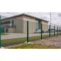 Green 358 mesh fencing installed around site