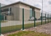 Green 358 mesh fencing installed around site