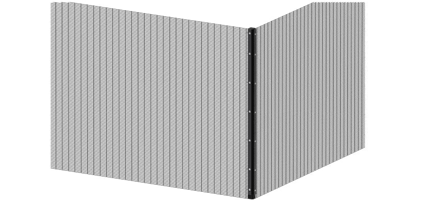358 Mesh Panel with Corner Post