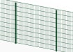Green 868 twin mesh panel with clip fixings 