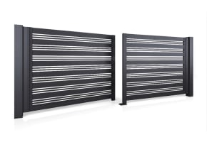 Modern AL103 Aluminium Automatic Swing Gate