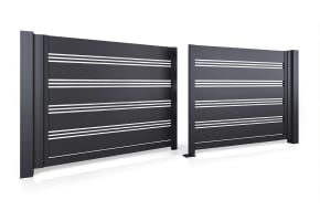 Modern AL105 Aluminium Automatic Swing Gate