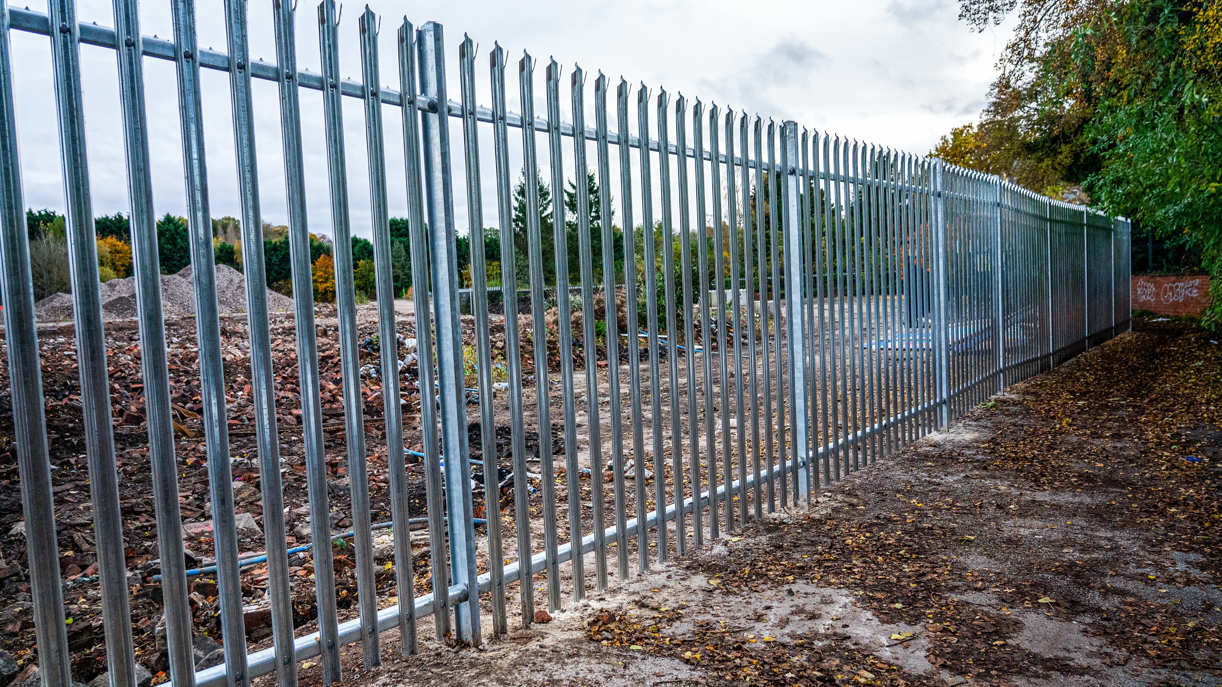 Container Fenced Home Galvanised Palisade Fencing Calculator | First Fence Ltd