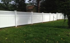 Vinyl Full Privacy Lattice Top Fencing