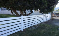 Vinyl Semi Privacy Fencing