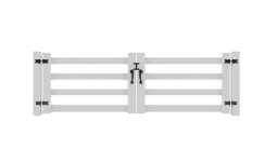 Vinyl 4 Rail Ranch Gates