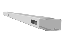 Aluminum Stiffener for Gate Posts