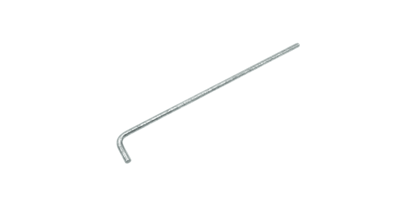 30" drop rod for chain link fencing