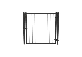 OldStead Welded Residential 2 Rail Flat Top Walk Gate - 4' Wide x 46" High