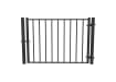 Black OldStead Welded Residential 2 Rail Flat Top Walk Gate