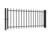 OldStead Welded Residential 2 Rail Extended Top Walk Gate - 6' Wide x 46" High