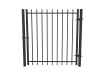 Black OldStead Welded Residential 2 Rail Extended Top Walk Gate 