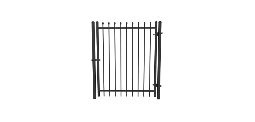 OldStead Welded Residential 2 Rail Spear Top Walk Gate 