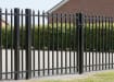 Black OldStead Welded Residential 2 Rail Spear Top Walk Gate - 6' Wide x 58" High