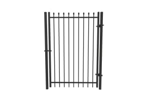 OldStead Welded Residential 2 Rail Spear Top Walk Gate - 4' Wide x 70" High