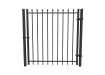 Black OldStead Welded Residential 2 Rail Spear Top Walk Gate 