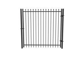 OldStead Welded Residential 2 Rail Spear Top Walk Gate - 6' Wide x 70" High