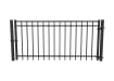 OldStead Welded Residential 3 Rail Flat Top Walk Gate - 6' Wide x 46" High