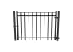 OldStead Welded Residential 3 Rail Flat Top Walk Gate - 4' Wide x 58" High