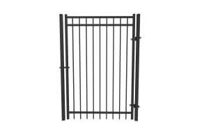 OldStead Welded Residential 3 Rail Flat Top Walk Gate - 4' Wide x 70" High