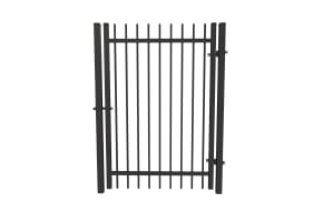 OldStead Welded Commercial 2 Rail Extended Top Walk Gate - 4' Wide x 70" High