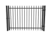 OldStead Welded Commercial 2 Rail Extended Top Walk Gate - 6' Wide x 70" High