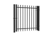  4' Wide x 70" High OldStead Welded Commercial 2 Rail Spear Top Walk Gate 