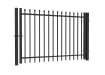 OldStead Welded Commercial 2 Rail Spear Top Walk Gate - 6' Wide x 70" High