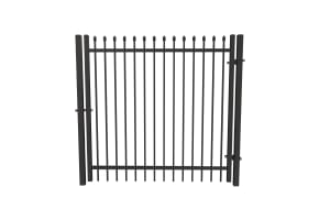 OldStead Welded Commercial 2 Rail Spear Top Walk Gate - 6' Wide x 70" High