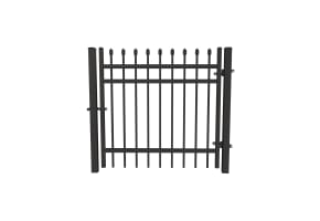 OldStead Rackable Commercial 3 Rail Spear Top Walk Gate - 4' Wide x 46" High