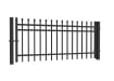 Black OldStead Rackable Commercial 3 Rail Spear Top Walk Gate